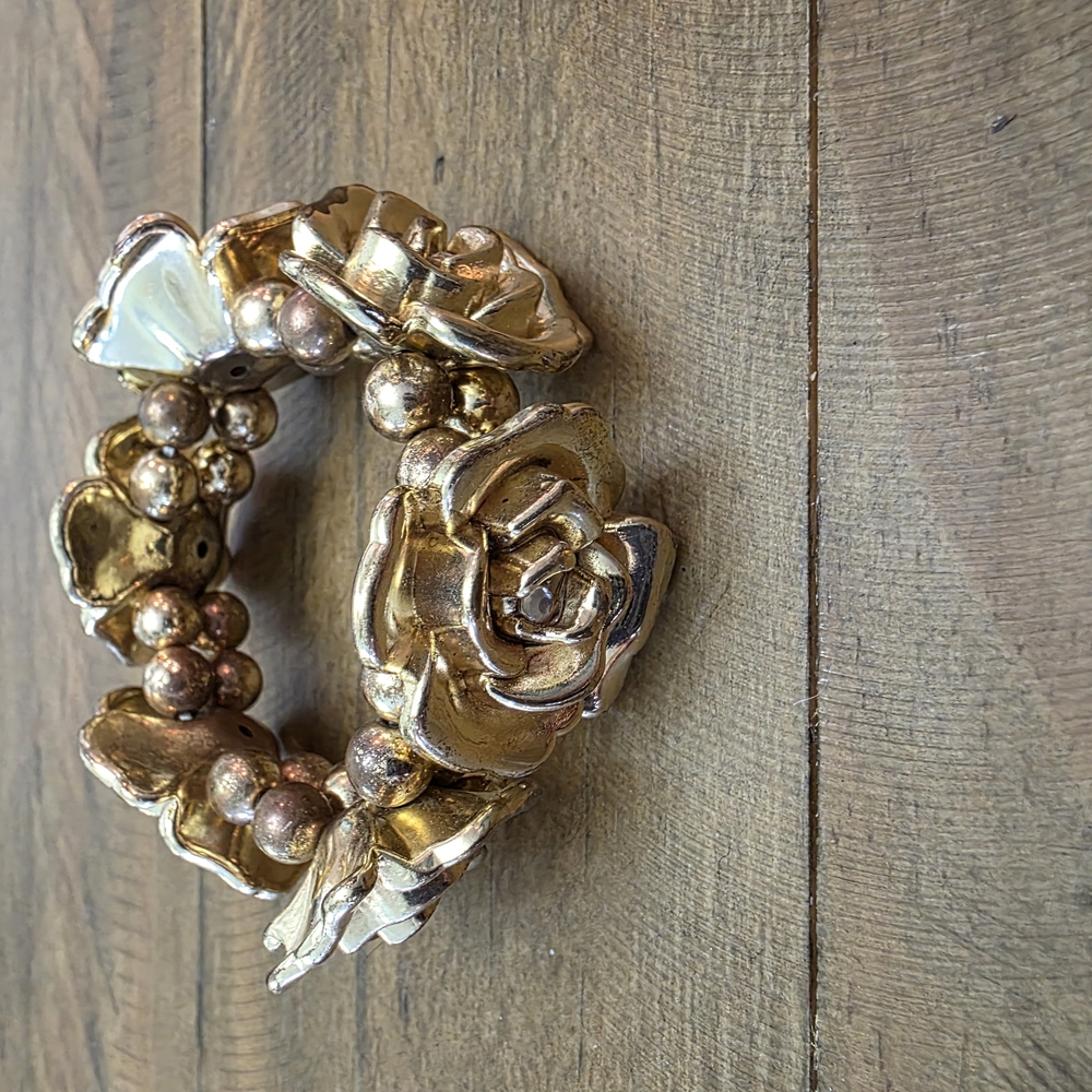 Gold Floral Bracelet